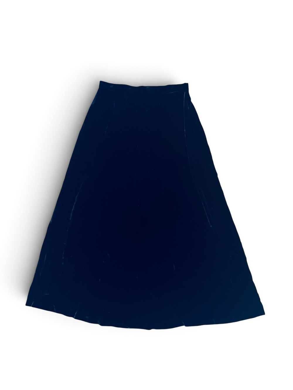 Jones New York Y2K Vintage Women’s Sz M Navy Velvet Midi Skirt Silk